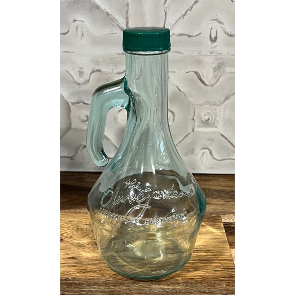 Vintage Olive Garden 20 oz Glass Salad Dressing Bottle Made in Canada #16 - Picture 1 of 4